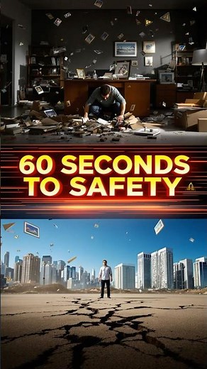 EARTHQUAKE SAFETY TIPS: Protect Yourself in 60 Seconds! #emergency #earthquake #safetyfirst