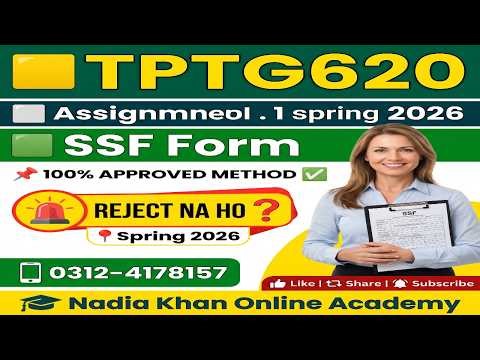 TPTG620 Assignment 1 Spring 2026 ┃tptg620 assignment 1 2026 ┃SSF ┃tptg assignment 1 solution 2026