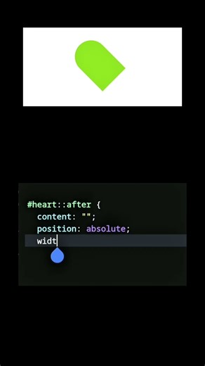 heart shape using css #css #html #htmltutorial #coding #csscoding #css3course #csshovereffect