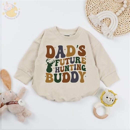 Dad’s Future Hunting Buddy Baby Romper, Hunting Baby Boy Shirt, Deer Hunting Baby Outfit, Hunting Dad Announcement, Outdoors Baby Gift - Etsy