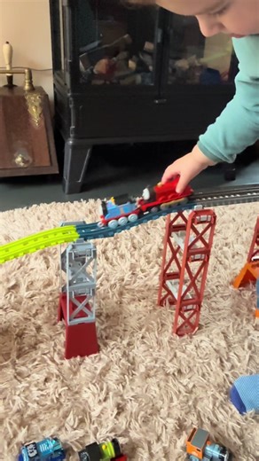 Thomas & James Crash! 💥 #thomasandfriends #thomas #traincrash #toytrains #trains