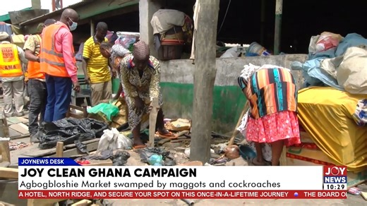 Joy Clean Ghana campaign: Agbogbloshie market swamped by maggots and cockroaches. #JoyNews | Joy 99.7 FM