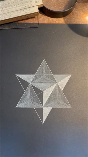 The Merkaba how to draw using Triangles #merkaba