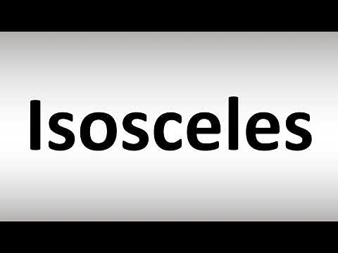How to Pronounce Isosceles