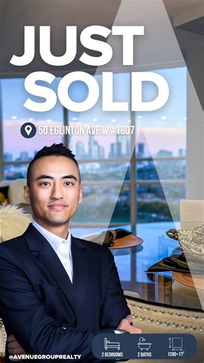 50 Eglinton Ave W Unit 1807, Mississauga 🎉 Just Sold! Congratulations to our clients on the successful sale of this stunning corner suite at Esprit Condominiums. This home featured: ✅ Panoramic skyline views ✅ Floor-to-ceiling windows throughout ✅ Spacious 2 bed, 2 bath layout ✅ 2 side-by-side parking spaces locker ✅ Resort-style amenities: pool, sauna, gym & more At Avenue Group, this is what we call The Art of Sold, we use our 45 blueprint in strategic marketing and results that speak for the
