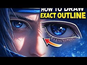 How To Draw Exact Eye Outline 🔥 | Step by Step Anime Drawing