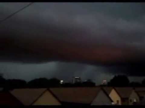 Huge SCARY black storm cloud - REAL