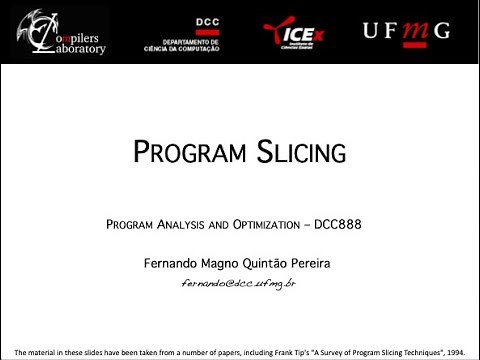Program Slicing - Part 1