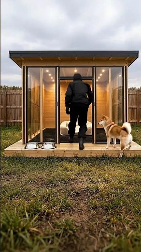 🏠🐶 Building a Modern Dog House Step by Step 🏠🐶 | Satisfying Timelapse .