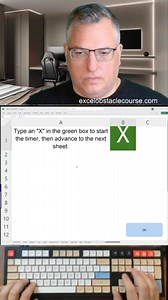 3.3K views · 20 reactions | Excel obstacle course speedrun #excel #exceltips #Accounting #finance #satisfying | Excel Obstacle Course | Facebook