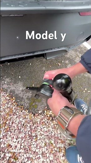 Installing a tow hitch (ball) on a standard Tesla Model Y (tutorial)