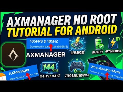 AxManager Tutorial: Install Modules No Root 🔥 CPU Boost, Battery Save, Zero Lag, 144 FPS Gaming!
