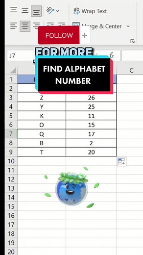 Easily Find Alphabet Numbers in Excel with This Tip