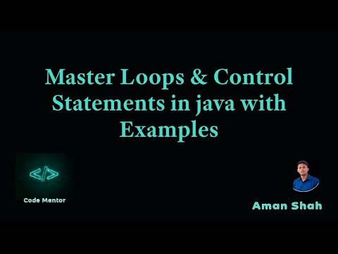 12) Master Loops (for, while, do-while) & Control Statements(break, continue) in java with Examples