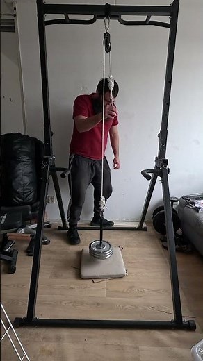 Strength training with a pulley machine Part 7