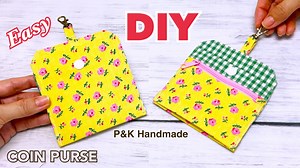 Sewing Ideas! Diy Mini Pouch With Zipper | #diy #pouch #minipouch #zipperpouch #coinpurse #sewing #bag #diyideas #diyprojects #diycrafts #easytutorial #sewingtutorial | P&K Handmade