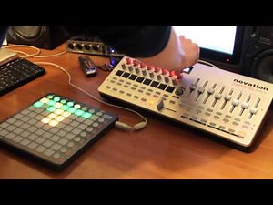 TECHNO in ABLETON 9 + Launchpad S + Novation Zero SL MKII
