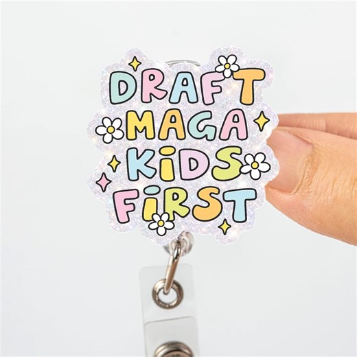 SLP Badge Reel Dramagical Kids First, Speech Therapist Badge Holder, Pediatric Therapy ID Reel, Cute Glitter Badge, SLP Gift Idea - Etsy