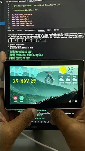 Custom UI + Local LLM on ‪@M5Stack‬ Tab-5 | LVGL | ESP32-P4 | WIP