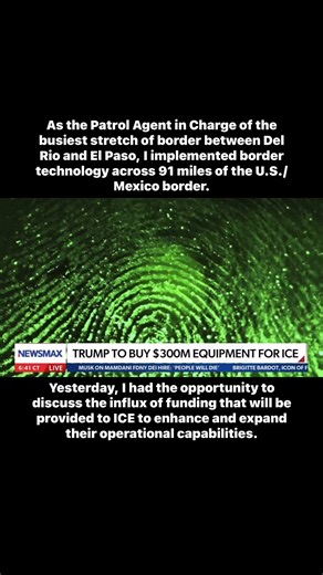 As the Patrol Agent in Charge of the busiest stretch of border between Del Rio and El Paso, I implemented border technology across 91 miles of the U.S./Mexico border. Yesterday, I had the opportunity to discuss the influx of funding that will be provided to ICE to enhance and expand their operational capabilities. | Sheriff Thaddeus Cleveland