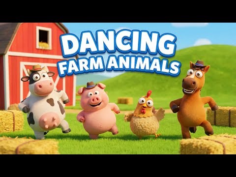 The Dancing Farm Animals Song | Fun Animal Dance for Kids | Preschool Learning | ToonBeats Studio