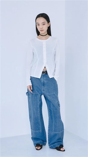 searoomlynn_official | ▪︎ラダーRIBシェイプカットカーディガン ▪︎ニーパッチルーズカーゴパンツ 1/20 tue ∟WEB(12時〜) 1/23 fri ∟SHOP 172cm_Mサイズ着用 | Instagram