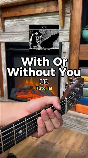 With Or Without You - U2 | Easy Guitar Tutorial 🎸 #guitartutorial #chords #u2 #withorwithoutyou