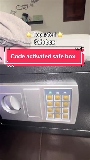 Code activated safe box with bill insert and key override with automatic lock feature. #safebox #electronicsafe #safe #storagebox #moneybox