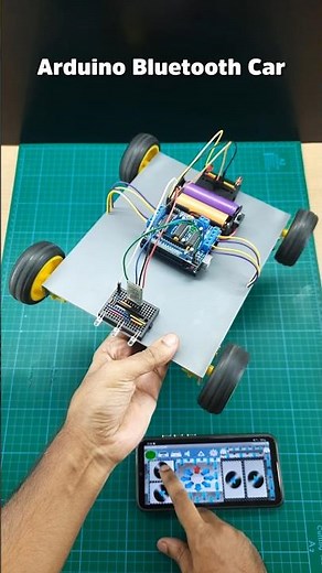 Arduino Bluetooth Controlled Car with L293D Motor Shield