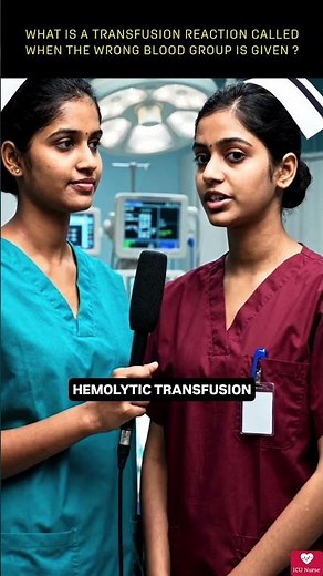 What is a transfusion reaction called when the wrong blood group is given ?