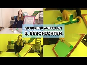 Siebdruck selber machen Anleitung Teil 3 - Beschichtung des Rahmens