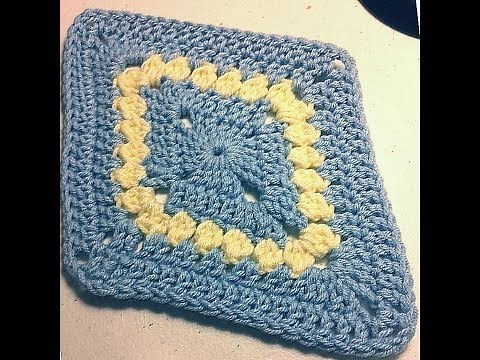 How To Crochet A Diamond Motif - Granny Diamond Left handed