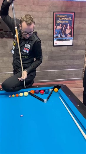 American Poolplayers (APA) on Instagram: "Where does he come up with these?! 😎🎱 #apapool #poolplayer #trickshots #billiards"