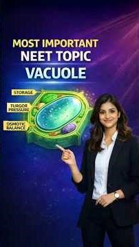 what is Vacuole in cell and their functions complete explanation in one short video #neet #biology