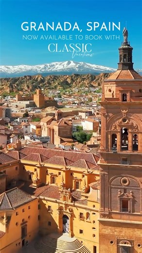 Welcome to Classic Vacations, Granada! Nestled at the foot of the Sierra Nevada mountains in Andalusia, Granada is a treasure trove of history, culture, and natural beauty. From ancient architecture to local cuisine, this Spanish gem enchants with its stunning landscapes and rich heritage. #luxuryspain #granadaspain #luxurytravel #classicvacations | Classic Vacations | Facebook