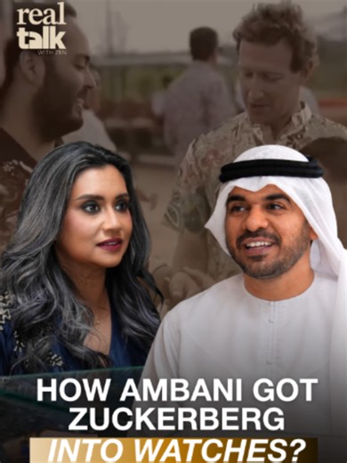 How billionaires are influenced by other billionaires. @luxurysouq.official pointed out one of the most fascinating examples of this: Anant Ambani and Mark Zuckerberg. After a viral video of Zuckerberg admiring Ambani's Richard Mille at his wedding, Zuckerberg suddenly began wearing some of the most exclusive and difficult-to-obtain watches in the world. It is a perfect example of how influence cascades, even at the absolute highest levels of wealth. Have you noticed Mark Zuckerberg's recent cha