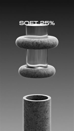 0% vs 100% Cylinder 3D Soft Body Simulation