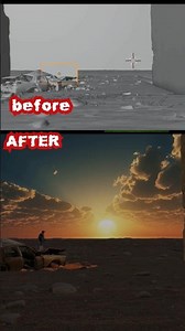 Before and After CGI | Blender VFX Breakdown in 10 second #vfx #cgi #aftereffects #blender3d #shorts