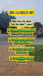 Idiom Quiz #1. #idiomchallenge #idiomoftheday #idiomaticexpressions #idiomsandphrases #englishlearning #englishtips #reelschallenge | Learn English