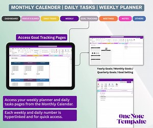Project Management Onenote Templates Pack, Business Planner Work Planner Project Planner Templates, Onenote Digital Planner, Onenote Planner - Etsy Canada