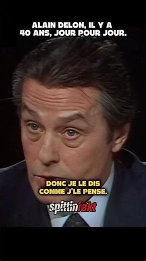 Alain Delon, a straightforward view. 🔥
