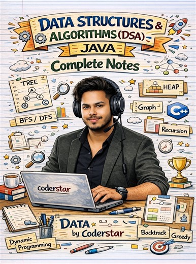 Coder Star 🌟 | 📚 DSA With Java — Complete Animation Notes Struggling with DSA? Make it visual. Make it simple 👇 🧠 Concepts explained step-by-step 🎬... | Instagram