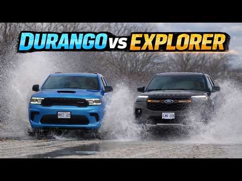 Ford Explorer Tremor vs Dodge Durango GT AWD - One Nails the AWD Roller Test, the Other Struggles...