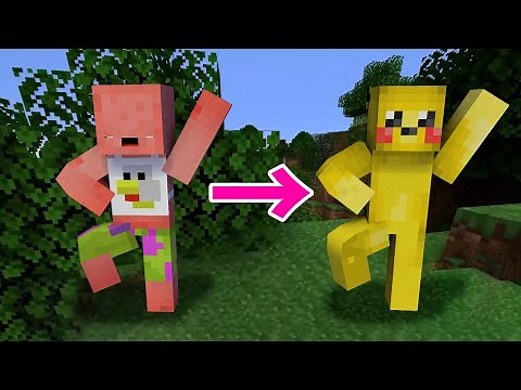 I tried playing with a plugin that makes all 50 people move the same as one person - Minecraft [KUN]