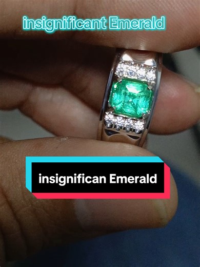 Natural Emerald insignificant green top clarity top luster ring perak handmade id card Login Lab #emeraldberyl #emeraldcolombia #greenemerald #emerald #zamrud