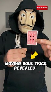 396K views · 10K reactions | Moving Hole Card Trick Revealed #magic #perte #foryou #neiperte #viralvideo #tutorial #trend #trending #trick #amazing | The Mask Magic Tricks Revealed | Facebook