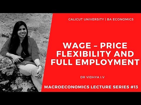 Wage - Price Flexibility and Full Employment | Pigou’s Wage-Cut Theory | Macroeconomics # 13