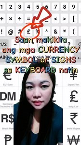 15K views · 105 reactions | Dito niyo makikita ang mga currency symbols sa keyboard❗️Ito ay short cut na paraan para hindi niyo na e type #currency #symbols #keyboard #reelsvideo #tutorial #streamadsonreels #ideas | Maricel Pacon Montemayor | Facebook