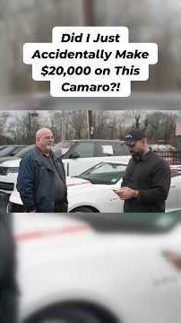 Did I just accidently make $20k on a Camaro?