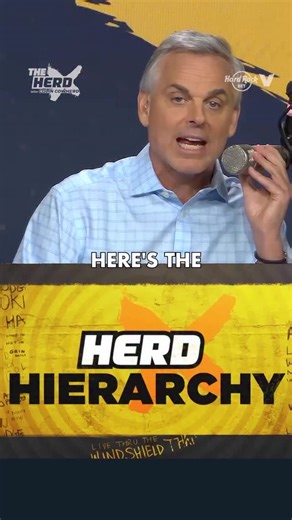 43K views · 4.3K reactions | Who makes the cut in @colincowherd’s Herd Hierarchy for Week 8? | The Herd | Facebook
